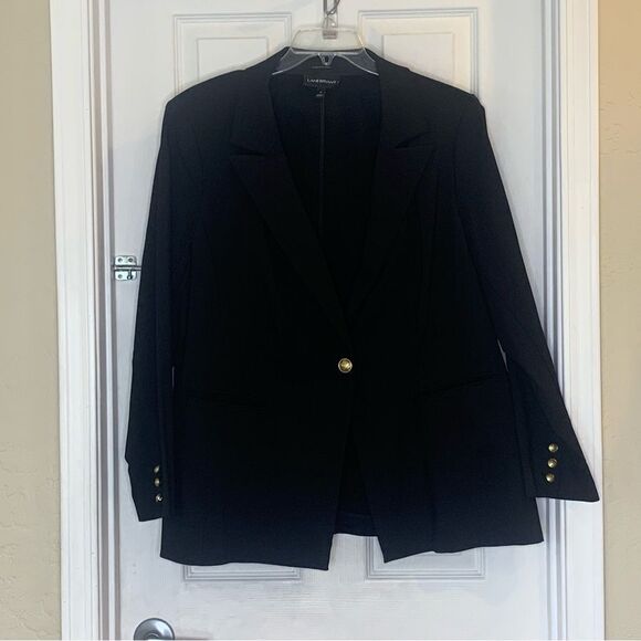 Lane Bryant The Bryant Blazer Black with Gold Buttons Size 26 - Picture 8 of 9